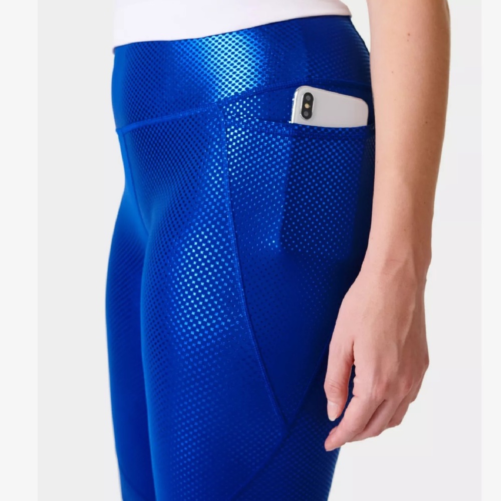 Sweaty Betty Power leggings Blue gradient Dot Foil Print